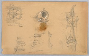 Architektonické skici v Caen od Arnold William Brunner