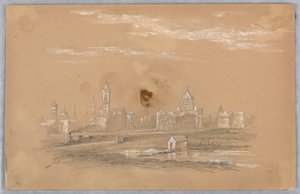 Panorama města od Arnold William Brunner