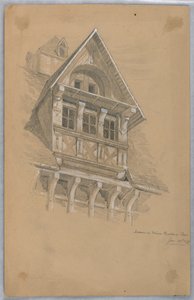 Dormer na Maison des Quatrans, Caen od Arnold William Brunner