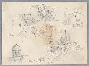 Skici z Château de Blois od Arnold William Brunner