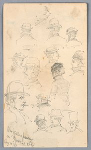 Náčrtky lidí na lodi Montreal od Arnold William Brunner