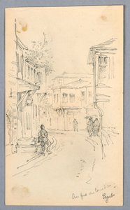 Pouliční scéna od Arnold William Brunner