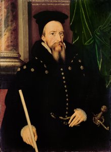 Portrét Williama Cecila, 1. barona Burghleyho (1520-98), lorda nejvyššího pokladníka