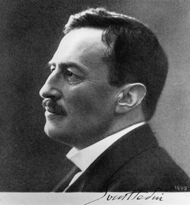 Portrét Svena Anderse Hedina (1865-1952) 1909 (černobílá fotografie)