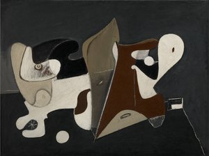 Nighttime, Enigma and Nostalgia, c.1933-34 (olej na plátně namontované na panelu)