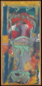 Bez názvu, kolem roku 1946 (olej na plátně) od Arshile Gorky