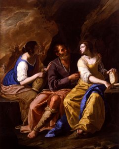 Italština:  Lot e le sue figlie Lot a jeho dcery od Artemisia Gentileschi