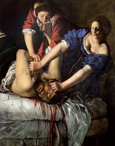 Judith a Holofernes (panel) od Artemisia Gentileschi