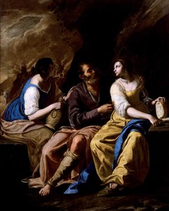 Lot a jeho dcery, cca 1635-1637. od Artemisia Gentileschi
