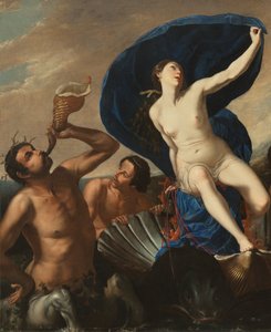 Triumph of Galatea (olej na plátně) od Artemisia and associate Gentileschi