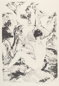 Tři akrobaté od Arthur B. Davies