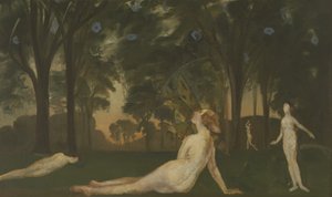 Letní chodba, kolem roku 1910 (olej na plátně) od Arthur Bowen Davies
