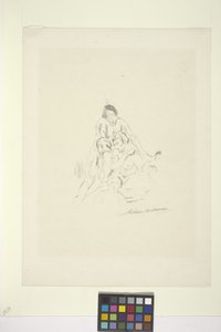 Pyramida (litografie) od Arthur Bowen Davies