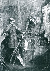 Bartering s indiány v západních státech amerických, vyryl Joseph Swain (1820-1909) 1871 od Arthur Boyd Houghton