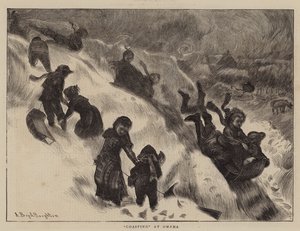 Coasting v Omaze od Arthur Boyd Houghton