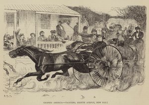 Graphic America, Trotting, Eighth Avenue, New York od Arthur Boyd Houghton