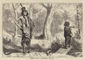 Velký jestřáb a malý mormon od Arthur Boyd Houghton