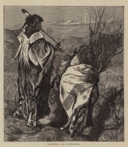 Hiawatha a Minne-ha-ha od Arthur Boyd Houghton