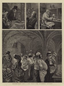 Přípravy na městskou hostinu, Guildhall Kitchen