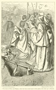 Kosti Bucera a Phagia, které ležely několik let v hrobech, byly vyzdviženy z hrobu. od Arthur Boyd Houghton