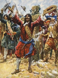 La Salle získává Louisianu, ilustrace z „Tato naše země, Příběh Spojených států“ od H.E. Marshall od Arthur C. (after) Michael