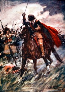 Albrecht z Valdštejna v bitvě u Lutzen, 1632-1913.