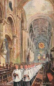 Choir of Christ Church Cathedral, Oxford, Oxfordshire (barevné lito)