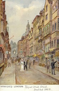 Zmizelý Londýn - Hollywell Street, Strand, zbořen 1902-3