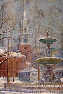 Park Street v Boston Commons, kolem 1910-20