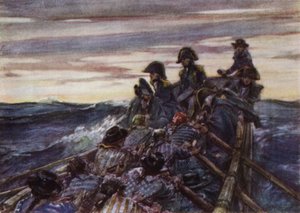 Nelson na otevřené lodi v Baltském moři se připojí k flotile od Arthur David McCormick