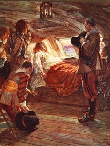 The Death of Admiral Blake (1599-1657) ilustrace z 