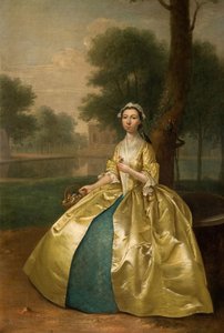 Portrét ženy ve zlatě, 1785. od Arthur Devis