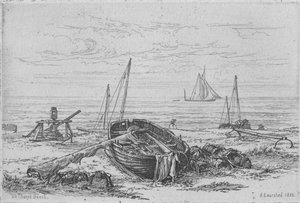 „Na pláži Thorpe“, 1888. od Arthur Evershed
