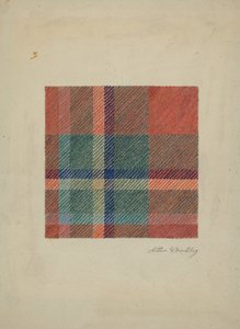 Kostkovaná vlněná deka, c. 1938. od Arthur G. Merkley