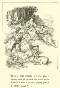 Sir Calidore, rytíř zdvořilosti, Coridon And Pastorella (rytina) od Arthur George Walker