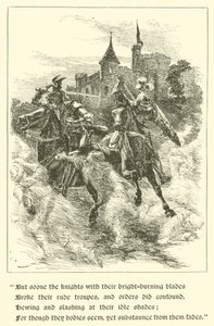 Sir Guyon, The House Of Temperance (rytina) od Arthur George Walker