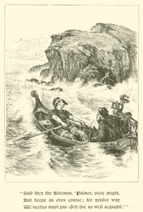 Sir Guyon, The Rock Of Reproach (rytina) od Arthur George Walker