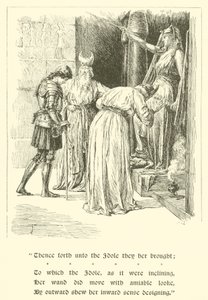 Dobrodružství sira Artegalla, Radigunda a Britomarta (rytina)