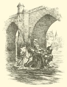 Dobrodružství sira Artegalla, Saracénův most (rytina) od Arthur George Walker