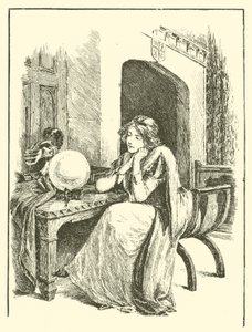 The Legend Of Britomart, Britomart And The Magic Mirror (rytina)