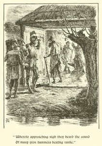 The Legend Of Britomart, The House Of Care (rytina) od Arthur George Walker