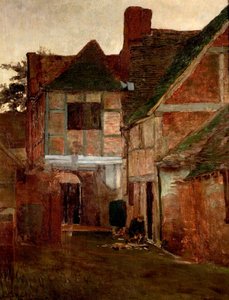 An Old Posting Yard, Surrey, 1885 od Arthur Hawksley