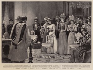Zimní dovolená v Egyptě, nedělní ranní bohoslužba v paláci Ghezireh v Káhiře od Arthur Hopkins