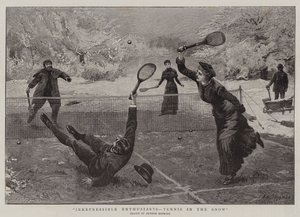 Nepotlačitelní nadšenci, Tenis na sněhu