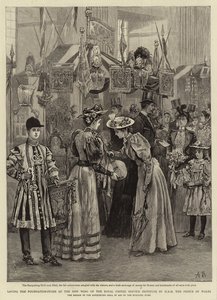 Položení základního kamene nového křídla Royal United Service Institute od H R H prince z Walesu od Arthur Hopkins
