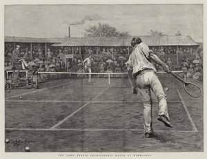Zápas tenisového mistrovství na trávě ve Wimbledonu od Arthur Hopkins