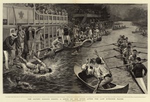 Oxford Summer Eights, Scéna na řece po posledním večerním závodění