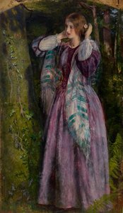Amy, studie pro "The Long Engagement", 1859 od Arthur Hughes