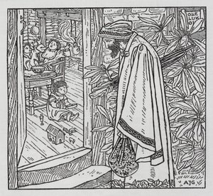 Hans Christian Andersen: Ole Luk-Oie (litho) od Arthur Joseph Gaskin