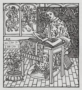 Hans Christian Andersen: Rajská zahrada (litho) od Arthur Joseph Gaskin